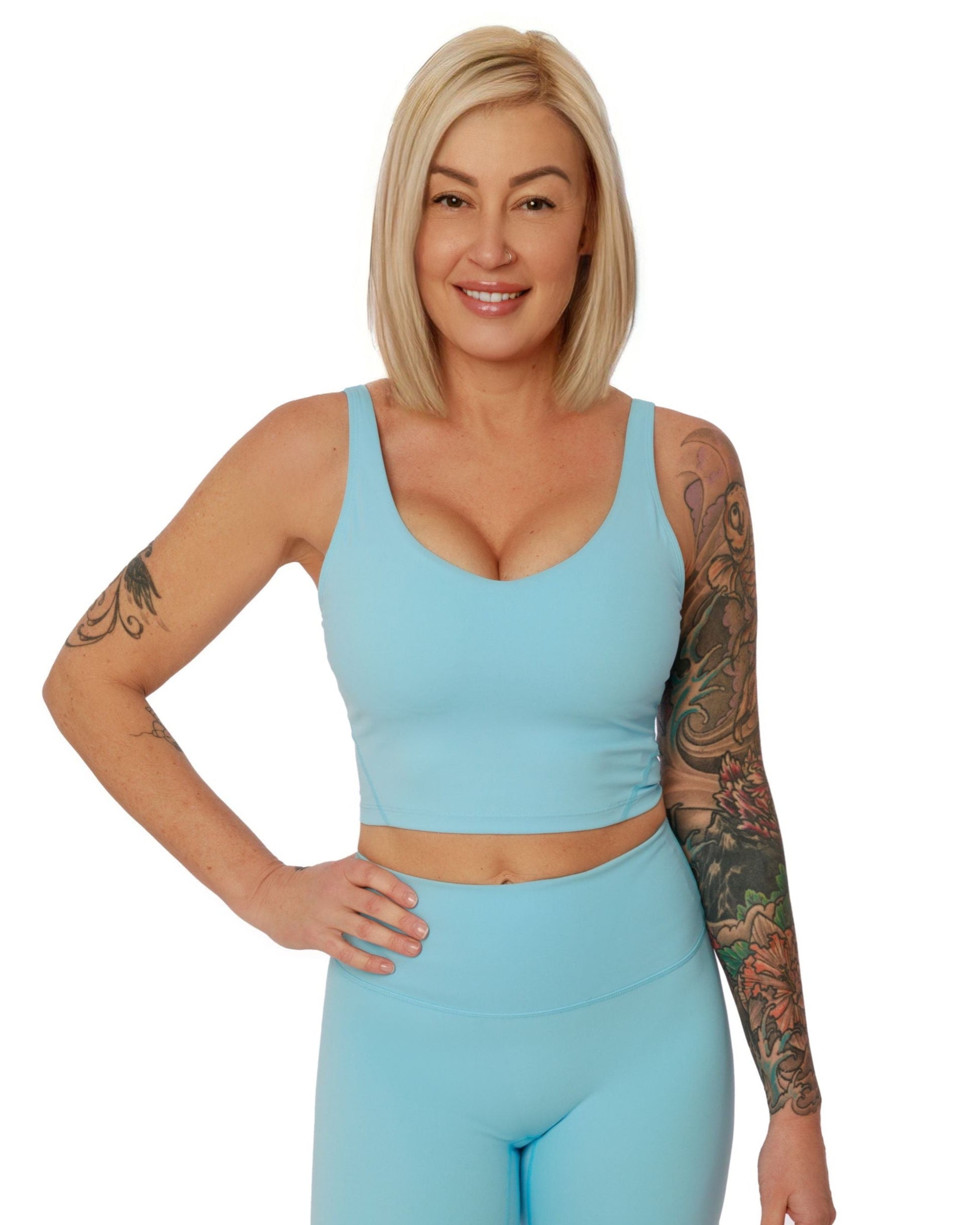 Luxe V-Neck Yoga Top – Powerful Empire